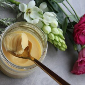 jar of butter with spoon